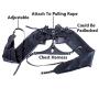 Black Leather Exposed Nipples Bra,Arm Restraints Sleeve,Adult Slave Training Dog Collars,For Couples BDSM Sexual Life ( Pulling Rope & Padlock 7 Pieces)