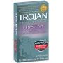 Trojan Condom Sensitivity Ultra Thin Spermicidal, 12 Count