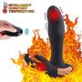 Upgraded Heating Wireless Remote Male Prostate Massager Anal Sex Toys Rechargeable G Spot Vibrator with 7 Vibration Modes and 2 Motors for P-Spot Testicles Perineum Stimulation for Men Women or Couple