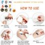 Halloween Stickers(50 Pcs)&Halloween Temporary Tattoos（60 Pcs)&Halloween Led Brooches(12 Pcs) Happy Halloween Decorations,Party Favors, Halloween Class Exchange