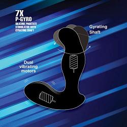 Alpha-Pro 7X P-Gyro Silicone Prostate Stimulator with Gyrating Shaft