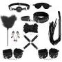 Satemey -04 Industrial Massage Tools B=D=S=M S+é+x Bo&ndà-gé F&ét-ish Intimate Comfortable Béd kit Rësstrâînts (Black)