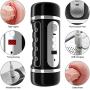 SPFOZ Sex Automatic Male Masturbation Electric Vibrating Masturbator Cup Aircraft Cup Man Toy Hands Free with USB Rechargable Realistic 3D six Toy Sexyyy Underwear for Men T-Shirt
