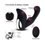 Rechargeable Massager Electronic for Relaxation Massaging with Multiple Vibrating Speed and Patterns Waterproof Silicone Plug for Body Massage 12 Functions with Wireless Remote Control, Black