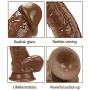 Relax Woman 10 Inch Silicone Realistic Tools Female Waterproof for Women - Brown - Feizhuanjiyin1.3