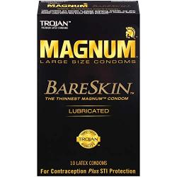 Trojan Magnum Bareskin Lubricated Large Size Condoms