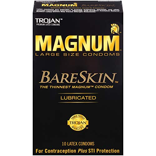 Trojan Magnum Bareskin Lubricated Large Size Condoms