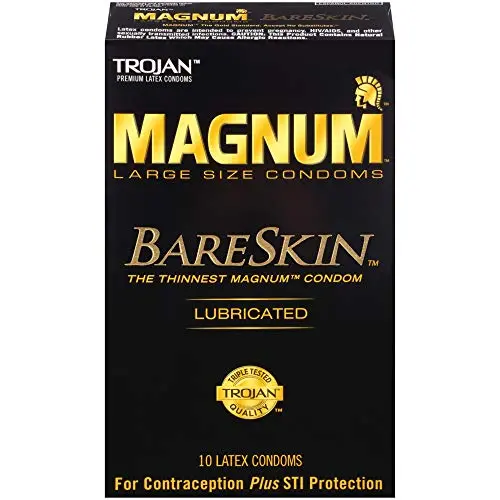Trojan Magnum Bareskin Lubricated Large Size Condoms Trojan Magnum Bareskin Lubricated Large Size Condoms