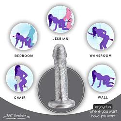 LQTY 7" Flexible Soft Bendable Stick Hands-Free Suction Cup Women Waterproof Toy