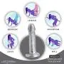 PRX 7 Inch Silicone Hands Huge Massage with Penetrator Strong Suction Cup for Women Mén - Absorbable On Mirrors, Floors and Any Smooth Surface PRX