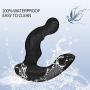 Prostate Massager Vibrating Anal Plug with 2 Intense Motors 11 Speeds Vibration, Wireless Remote Control Rechargeable Waterproof Silicone Anal Sex Toys for Men Women and Couples