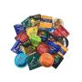 Ultimate Grab Bag with Silver Lunamax Pocket Case, Ultimate Sampler Pack of Latex Condoms-24 Count