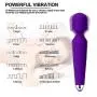 ZOYOL Personal Wand Massager, Cordless Wand Massager, Wireless Wand Massager Waterproof, Wireless Handheld Full Body Wand Massager with 50 Powerful Patterns for Back Neck Shoulder Legs Massage, Purple ZOYOL Personal Wand Massager, Cordless Wand Massager, Wireless Wand Massager Waterproof, Wireless Handheld Full Body Wand Massager with 50 Powerful Patterns for Back Neck Shoulder Legs Massage, Purple