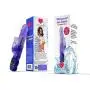 Vibrator for Women; Slim Line Passion Wave Vibrator Dildo with Clitoral Stimulation and Rotating Pearls in Head