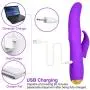 UTIMI G Spot Rabbit Vibrator Sex Toys for Women with Rotating Beads Dildo Clitoral Stimulator with 10 Vibration Modes UTIMI G Spot Rabbit Vibrator Sex Toys for Women with Rotating Beads Dildo Clitoral Stimulator with 10 Vibration Modes