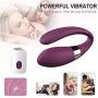 EDALL Wireless Remote Control U-Shaped Wearable USB Charging Waterproof Design 10 Speed Suction Massage G Point Female and Male Waterproof Sexy Toy Couple
