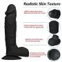 CharmingNight Bedding 9 Inch Extra Huge Big Lifelike Personal Massage Toys Secret Light Dilatador Body Massager with Large Balls and Head Scene Props