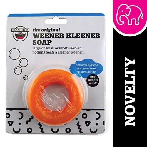 BigMouth Inc. Generic Weener Kleener Soap, 2.5 oz. – Yellow Soap Ring, Makes a Hilarious and Outrageous Gift for Bachelor Parties and Birthdays BigMouth Inc. Generic Weener Kleener Soap, 2.5 oz. – Yellow Soap Ring, Makes a Hilarious and Outrageous Gift for Bachelor Parties and Birthdays