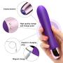 G Spot Vibrator for Vagina Stimulation, Ultra Soft Bendable Small Vibrator with 9 Vibration Patterns-Slilcone Dildo Vibrator Clitoris Stimulator for Women