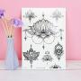 Temporary Tattoos Stickers, Ztent 9 Sheets Mandala Flower Body Art Stickers Waterproof Henna Black Art Tattoo Stickers For Adult Women Girls Body Art Arm
