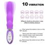 G Spot Dildo Vibrator for Female with 10 Strong Vibration Modes Vagina Clitoris Anal Stimulator Silicone Adult Sex Toy Gift for Women Couple(Purple)