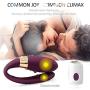 U-Shaped Two-in-one Mode Wearable Vibration Wireless Remote Control Waterproof Double-Head Vibration Hands-Free for Women and Couples