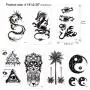 Konsait Temporary Tattoos for Adult Men Women Kids(30 Sheets), Waterproof Temporary Tattoo Fake Tattoos Body Art Sticker Hand Neck Wrist Cover Up Set, Dragon Anchor Scorpion Wolf Graphic Elk Konsait Temporary Tattoos for Adult Men Women Kids(30 Sheets), Waterproof Temporary Tattoo Fake Tattoos Body Art Sticker Hand Neck Wrist Cover Up Set, Dragon Anchor Scorpion Wolf Graphic Elk