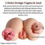 Male Masturbators with Lifelike Vagina Pussy Ass for Men Masturbation Vagina Anal Sex, 3D Realistic Masturbator Dual Ends for Intense Stimulating Suction Adult Toys with 2 Holes (6.85 pounds)