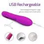 Lergo Heating Rabbit Vibrator Massager For Women, 7 Frequency, Thrusting Rotating Waterproof Handheld Massage Wand, Wireless USB Rechargeable Sex Toy For Adult Female, 9 Inch