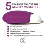 Something Sexy Cordless Vibrating Arousal Wand, Mighty Mousette is USB Rechargeable, has 3 Speeds and 7 Variations, is a Waterproof Bullet Massager