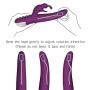 YETRUN Electric Rabbit Vibrator for Women 360° Rotation Dildo USB Rechargeable Vibrating Adult Sex Toys G-spot Vagina Vibes Cordless Dual Motors Sexual Masturbator Discreet Package