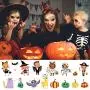 Temporary Tattoos for Kids, 150 Pack Temporary Halloween Tattoos,Including Glow in The Dark Children Tattoos Halloween,2(Glow in The Dark)+8(Normal) Safe Makeup for Kids