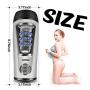 Male Automatic Piston Cup Sucking 280 Times/Min and 360° Rotating Electronic Massage Cup Males Toy