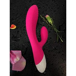 Heated Computer Vibrator LED Light -7 Speed USB Cable Rechargeable Weaterproof Wand Massager Design for Bedroom