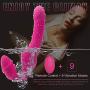 Strapless Strapon Pê-NIS Ví-bratór for Women 9 Speeds Silicone G Spot Cl-ǐtoris Double Vibrating Sexxx Toys for Woman, Tshirt