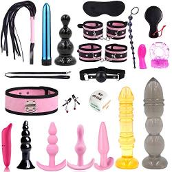 CHANMI Sexy Sm Suit Sexual Stimulation Adult Gift Toy Binding Toy Plush Handcuffs Electric Silicone Anal Plug Set Av Stick