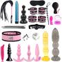 CHANMI Sexy Sm Suit Sexual Stimulation Adult Gift Toy Binding Toy Plush Handcuffs Electric Silicone Anal Plug Set Av Stick