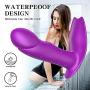 Wearable Vibrator G Spot Vagina Clitoris Stimulator Remote Control Vibrate Masturbation Dildo with 7 Pulsation Modes Waterproof Rechargeable Butterfly Vibrator Silicone Adult Sex Toys for Women Couple