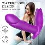 Wearable Vibrator G Spot Vagina Clitoris Stimulator Remote Control Vibrate Masturbation Dildo with 7 Pulsation Modes Waterproof Rechargeable Butterfly Vibrator Silicone Adult Sex Toys for Women Couple