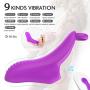 Mini Finger Vibrating Sucking Toys with 9 Thrusting & Sucking Modes,Female Oral Tongue Stimulator Waterproof Handheld Wand Massager with Vibrating, 100% Medical Silicone,USB Rechargeable
