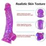 WYSXQ 9.45 Inches Wearable Harness Panties Couples Purple Meimeide