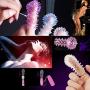 IRGift Couples Can Reuse Gift Sets with Crystal Silicone Sheaths (Finger Sleeve)