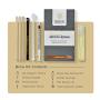 Parallel Products Eyebrow Henna Kit - 100% Organic Henna For Brow Coloring (Dark Brown)