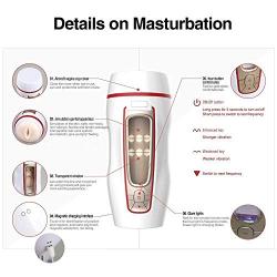 Zyuantyuan Masturbator Male Masturbator Cup, Powerful Thrusting Automatic Male Masturbation Cup Electric Sex Toys for Men 3D Realistic Lifelike Vibrating Piston Multi Speeds Tshirt Waterproof massager