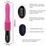 Realistic Dildo Vibrator, Retractable G-spot stimulating Massage Stick, USB Charging Wireless Remote Control Vibrator, Waterproof, Orgasm Toys Suitable for Women or Couples