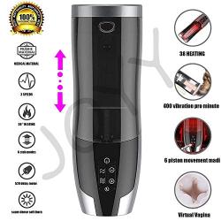 YYOJ Masturbation for Male Masturbator Pussy Intelligent Heating 6 Telescopic 3 Speed Sex Toys Toys4 Adult Penis Sensuality Store Pussy Gifts for Him Man Massager