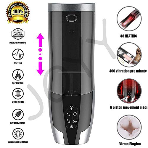 YYOJ Masturbation for Male Masturbator Pussy Intelligent Heating 6 Telescopic 3 Speed Sex Toys Toys4 Adult Penis Sensuality Store Pussy Gifts for Him Man Massager