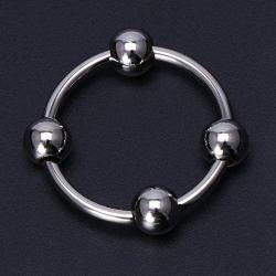 GUANGSHAN Stainless Steel Co~ck Pe~NIS Ring for Men Enhancer Prolong Séx Product