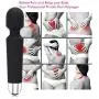 Cordless Wand, Padgene Multi-Speed Waterproof Therapeutic Wand Massager with Powerful USB Rechargeable Massager for Muscle Aches Pain Relief (Black) Cordless Wand, Padgene Multi-Speed Waterproof Therapeutic Wand Massager with Powerful USB Rechargeable Massager for Muscle Aches Pain Relief (Black)