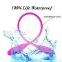 ARIRRA USB Charging Silicone Double-end Vaginal and Anal Couple Vibrator Female Masturbator